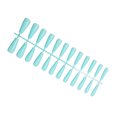 thumbnail image 3 of Fake Nail Set French Style Scratch Resistant Press-on Fingernails Full Cover Removable Trimble Adjustable Manicure Stickers Type 7, 3 of 7