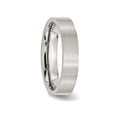 thumbnail image 4 of Mens Chisel Stainless Steel 5mm Flat Brushed 5mm Wedding Band Ring, 4 of 6