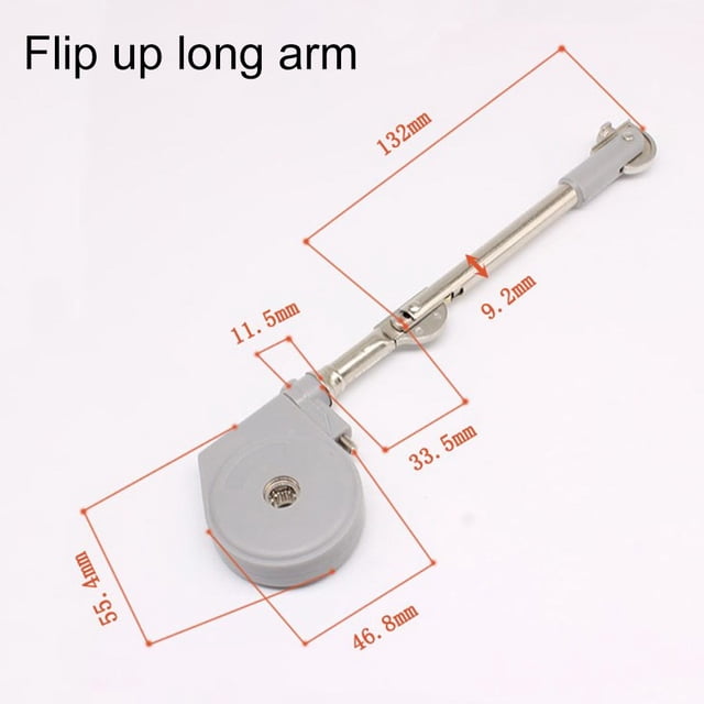 1pc Support Rod Household Furniture Hardware Hydraulic Buffer Up-down Support Dressing Table 90°/105° Zinc Alloy Support Rod