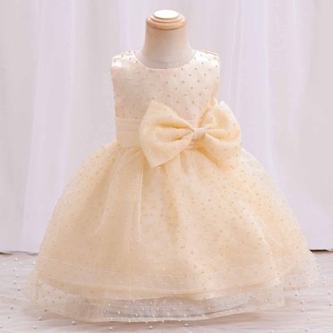 Liquidation d'Économies d'Hiver! PEZHADA Robes d'Invitée de Mariage d'Automne, Robe pour Tout-Petite Fille, Robe Sans Manches en Dentelle avec Nœud en Tulle pour Tout-Petites Filles, Robe en Gaze, Robe de Princesse