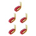 thumbnail image 1 of Transemion Anti Glissement Raquette Rouleau Tennis Poignée Wrap Tape Rouge 110x2.5x0.2CM 5Set, 1 of 6