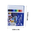 thumbnail image 2 of Mefallenssiah Water-Based Acrylic Marker Set Student Multi-Colored Acrylic Paint Pen Hand-Painted Diy Color Marker 15Ml, 2 of 2