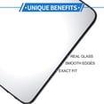 thumbnail image 3 of Unique Bargains 1 Set Mirror Glass Replacement for Dodge for Ram Promaster 1500 2500 3500 2014-2021 Right Passenger Side Upper Part W/ Backing Plate, 3 of 6