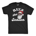 thumbnail image 1 of Mens Funny T Shirts Rizz The Season Sarcastic Christmas Graphic Novelty Tee for Men (Heather Black - Rizz The Season) - XL, 1 of 3