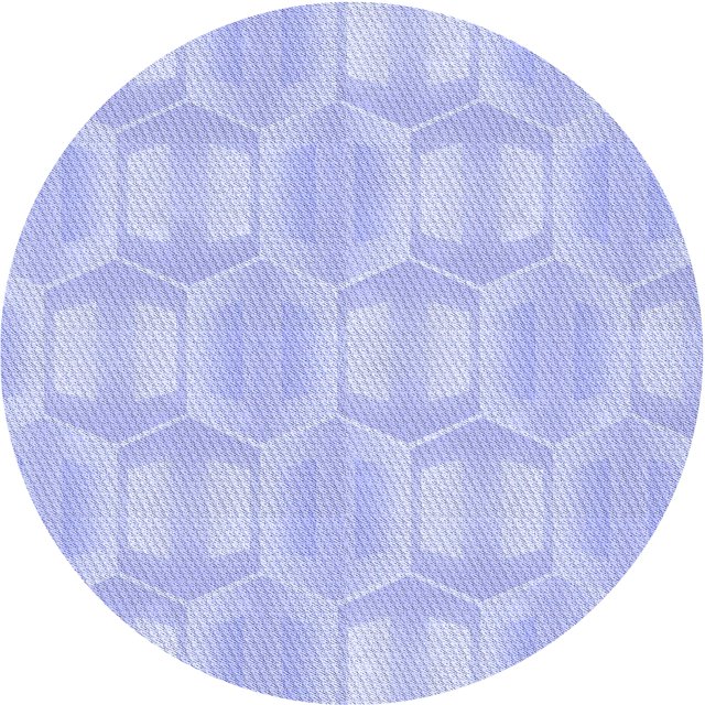 Ahgly Company Machine Washable Indoor Square Transitional Heavenly Blue Area Rugs, 3' Square