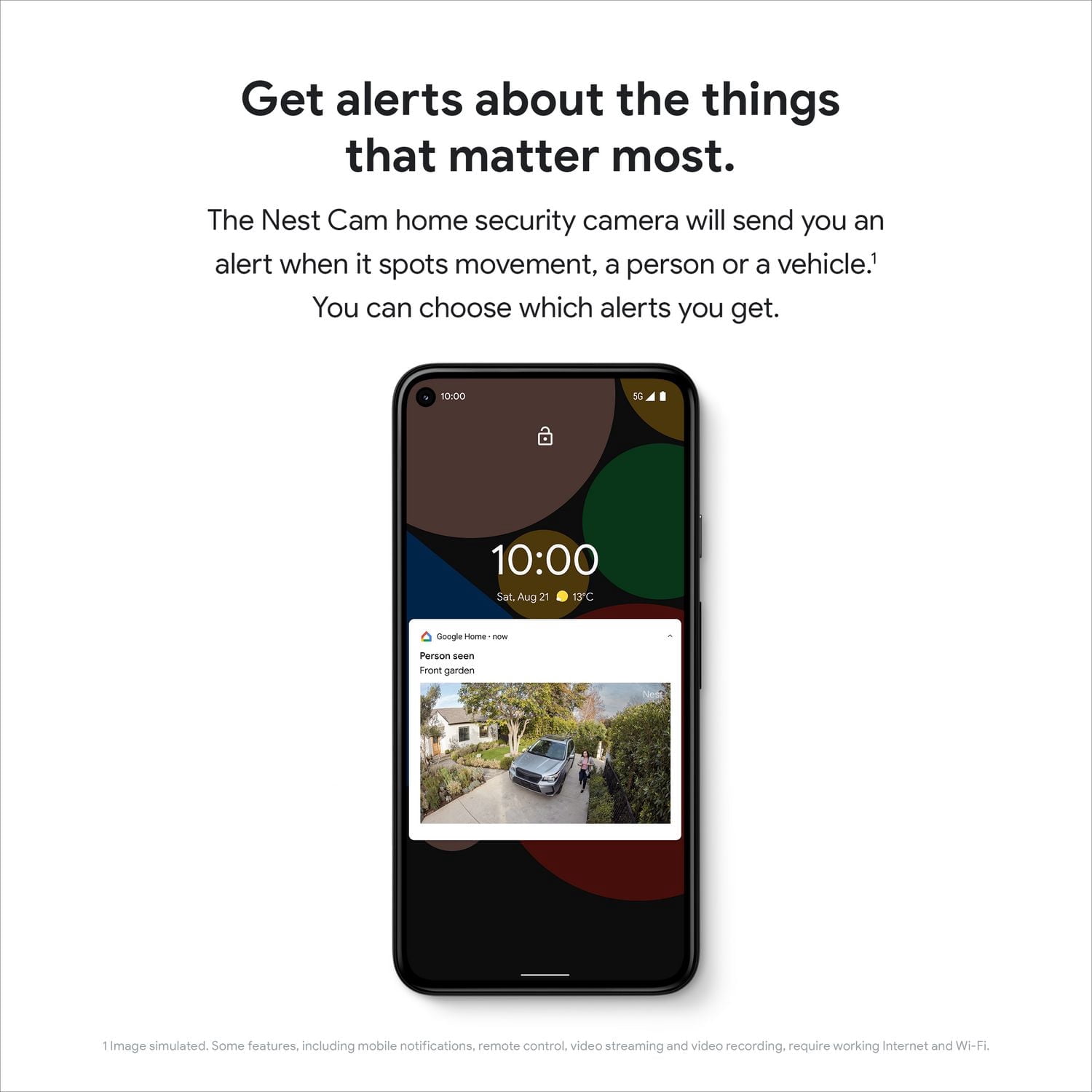 Caméra Google Nest intérieure (filaire, 3e génération) – Vidéo 2K et Gemini – Neige