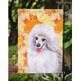 thumbnail image 3 of Carolines Treasures BB9944GF Medium White Poodle Fall Flag - Garden Size, 3 of 3