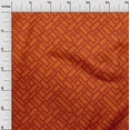 thumbnail image 3 of oneOone Silk Tabby Orange Fabric Geometric Craft Projects Decor Fabric Printed By The Yard 42 Inch Wide, 3 of 4