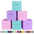 thumbnail image 1 of YOYTOO 6 Pack Collapsible Fabric Cube Storage Bins, 11" Collapsible Cube Organizer Baskets Bins, 1 of 6