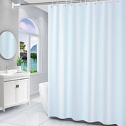 Yeciiwht Classic Solid-color Shower Curtain 71"x31" Shower Curtain Liner with 8pc Hooks, Thickened Waterproof Shower Curtains for Bathroom Toilet Partition Curtain