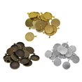 thumbnail image 4 of Baohd 20x Round Pendant Blank Cabochon Base Setting DIY Jewelry Tray 30mm Golden, 4 of 9