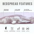 thumbnail image 4 of 3-Piece Reversible Quilt Set with Shams. All-Season Microfiber Bedspread with Floral Print Pattern. Jacqueline Collection (King), 4 of 5