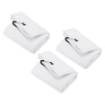 thumbnail image 1 of Unique Bargains 24'x16' Golf Towels Tri Fold Waffle Pattern Towels Soft Fiber with D Clip White 3 Pack, 1 of 6