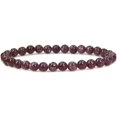 thumbnail image 1 of Bracelet Extensible Unisexe en Perles Rondes de 6 mm avec Pierre Précieuse Lépidolite Violette Naturelle au Lithium Mica 7 Pouces, 1 of 5