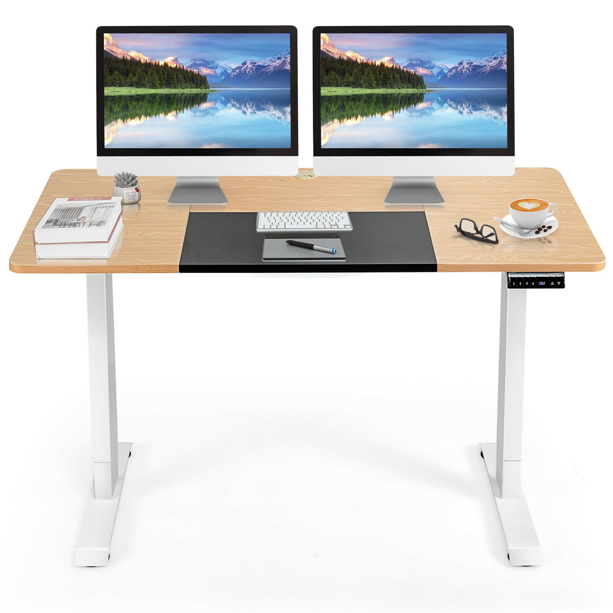 Gymax Electric 55''x28'' Standing Desk Sit Stand Height Adjustable