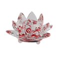 thumbnail image 3 of Birdeem Support de Lampe à Thé en Verre Cristal Coloré Lotus Bougie Bouddhiste, 3 of 6