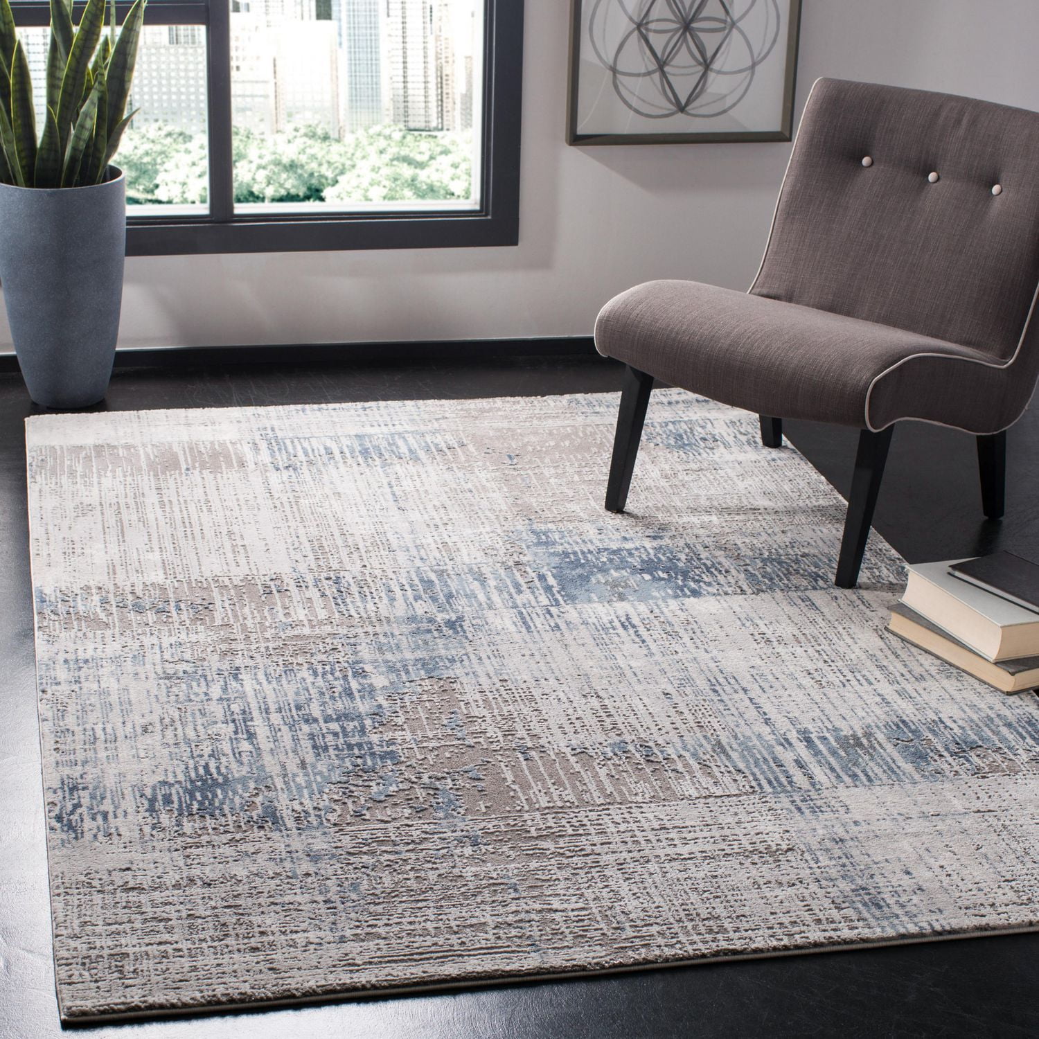 SAFAVIEH Craft Emmet Faded Abstract Area Rug