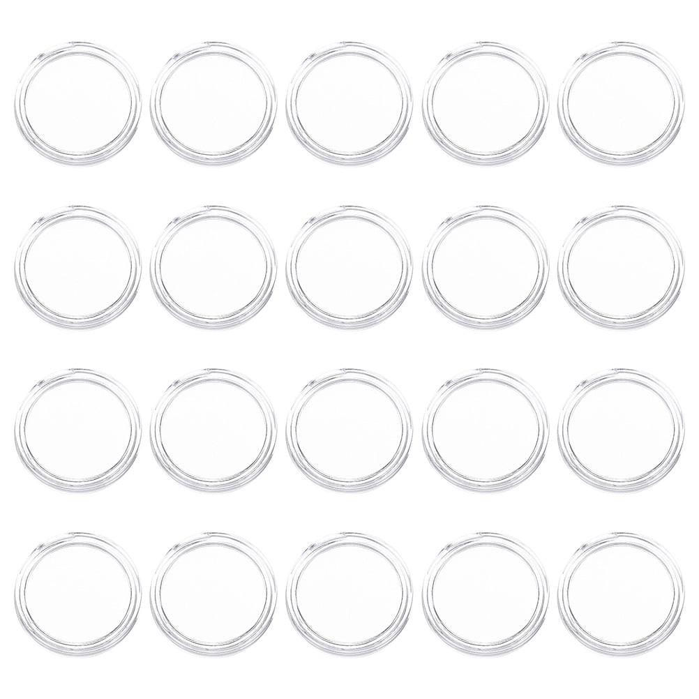 SHISUYAN 100 Pcs Porte-Monnaie Transparents Étuis à Pièces Pratiques Capsules Porte-Monnaie