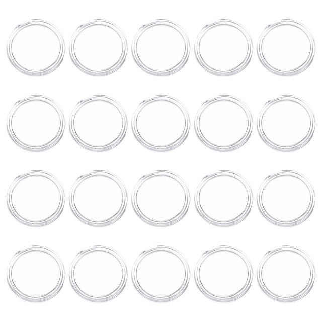100 Pcs Porte-Monnaie Transparents Étuis à Pièces Pratiques Capsules Porte-Monnaie