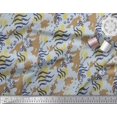 thumbnail image 3 of Soimoi Brown polyester Crepe Fabric Leopard & Wild Animal Skin Print Sewing Fabric BTY 52 Inch Wide, 3 of 3