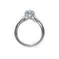 thumbnail image 4 of 1,00 Ct T.p. Rond Véritable Diamond Superbe Bague de Fiançailles Solitaire pour Femme en Or Blanc Massif 14K Taille 3,5, 4 of 7