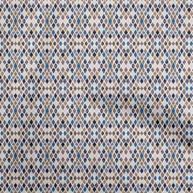 oneOone Polyester Spandex Light Brown Fabric Asian Ikat Diy Clothing Quilting Fabric Print Fabric By Yard 56 Inch Wide