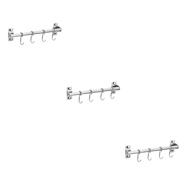maskred Efficient And Organized Kitchen Rack Tools Easy To Install Rust-resistant Kitchen Utensils Rack Single pole+30cm+4 3Set