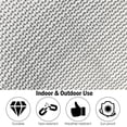 thumbnail image 3 of Gymax 12FT Replacement Trampoline Safety Enclosure Net w/ Zipper & Buckle for 8 Poles, 3 of 10