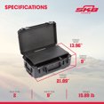 thumbnail image 3 of SKB iSeries Support de Mouches Peu Profond 2U, Étui Rigide en Polypropylène Étanche pour Rangement, 9 Pouces, 3 of 10