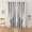 Multi-color#2, variant on pstuiky Gradient Striped Blackout Curtains Double Layer with Sheer & Star Print 100% Polyester 100X130Cm (39X51 Inches)