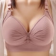 thumbnail image 2 of Yuzhih Everyday Bras for Women No Underwire Seamless Full Coverage Wireless Non-padded Plus Size Bralettes, 2 of 3