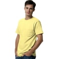 thumbnail image 1 of Hanes TAGLESS Men`s Pocket T-Shirt, 3XL, Yellow, 1 of 1