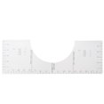 thumbnail image 3 of Can Be Folded In Half T-shirt Guide Ruler Round Neck Calibration Tool Centering Alignment Tool Pool Material: Acrylic Please Place An Order And Send The Main Picture To Confirm The, 3 of 8