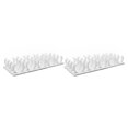 thumbnail image 1 of Maytalsory 1/2/3 4 Pieces PP Spice Organizer Self-adhesive Wall-mounted Solid Color Replacement Home Kitchen Pepper Sugar Rack Hanger 4Pcs 2PCS, 1 of 6