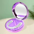 thumbnail image 4 of Travel Retainer Case with Mirror Mouth easy clean black Guard Case Protection with Vent Holes Purple, 4 of 7