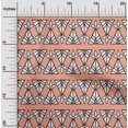 thumbnail image 1 of oneOone Georgette Viscose Tissu Imprimé Floral & Triangle Bloc Tissu par Yard 42 Pouces de Large, 1 of 4