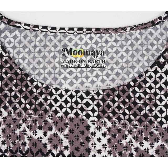 Moomaya Caftan à Encolure Bateau en Rayonne, par-Dessus Imprimé, Kaftan à Épaules Dénudées, Robe Maxi