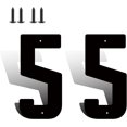 thumbnail image 1 of 3 Inch Modern Metal House Numbers, Metal Address Numbers and Letters, Black Door Mailbox Number, House Address Letter and Number for Office Home Farm Outside (Double 5), 1 of 8