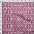thumbnail image 4 of oneOone Rayon Dark Magenta Fabric Ikat Craft Projects Decor Fabric Printed By The Yard 56 Inch Wide, 4 of 4