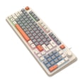 thumbnail image 3 of Birdeem Clavier de Touches de Jeu, Clavier de Jeu Mécanique, Clavier de Jeu 104 Touches Filaire Usb Clavier Rétroéclairé RVB Coloré Câble de Clavier Jeu Lumière Mixte Vert Clavier Mécanique, Clavier Mécanique de Jeu, 3 of 4