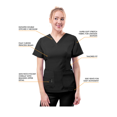 thumbnail image 4 of Adar Pro Breakthrough Plus Scrub Set For Women - Enhanced V-Neck Top & Multi Pocket Pants, 4 of 8