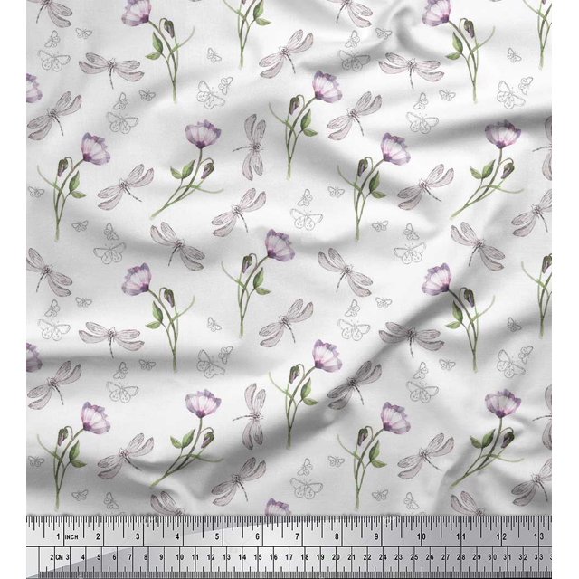 Soimoi Cotton Poplin Fabric Semi Circle Geometric Printed Fabric 1 Yard 42 Inch Wide
