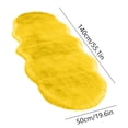 thumbnail image 3 of Tyidzon Rugs for Bedroom Solid Color Fluffy Shaggy Soft Living Room Rug 20X55 Inch Indoor Modern Area Rug for Teen Dorm Room Home Decor, Yellow, 3 of 8