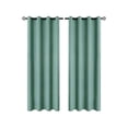 thumbnail image 2 of Chmadoxn Home Decor, Polyester Pongee Laminated Light-blocking Curtains Perforated Style Bedroom Concise Sun Protection Curtains Heat-Insulating And Soundproof Curtains Polyester Blackout Curtains, 2 of 6