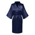 thumbnail image 1 of FAIWAD Womens Long Sleeve Robes Graphic Printed Bathrobe Lightweight Long Cardigan Robes with Belt, 1 of 3