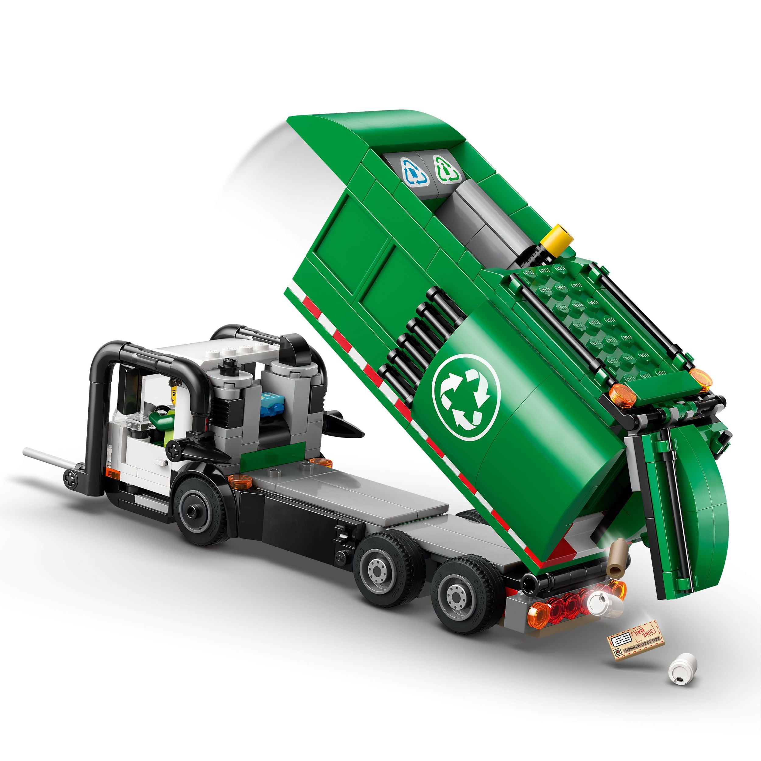 LEGO City Le camion de recyclage – Camion jouet pour enfants 60495