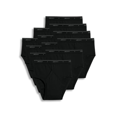 Jockey Men's 100% Cotton Classic Low Rise Brief - 12 Pack