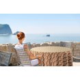 thumbnail image 2 of Vargottam Indoor/OutdoorRoundTablecloth 58 InchRoundTablecloth Waterproof PatioTableCloths,Spring/SummerTableCovers For Backyard CircularTable/Bbqs/Picnic -Light Brown, 2 of 8