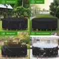 thumbnail image 4 of Housse Imperméable pour Meubles d'Extérieur, Protège-Table Rond en Tissu Oxford Robuste 230x100 cm, Housse de Patio Résistante aux Intempéries avec Cordon à Ourlet Élastique Ajustable, Anti-UV et Résistante aux Déchirures, 4 of 5