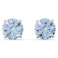 thumbnail image 1 of 1 Carat Solitaire Stud Earrings in Sterling Silver, 1 of 3